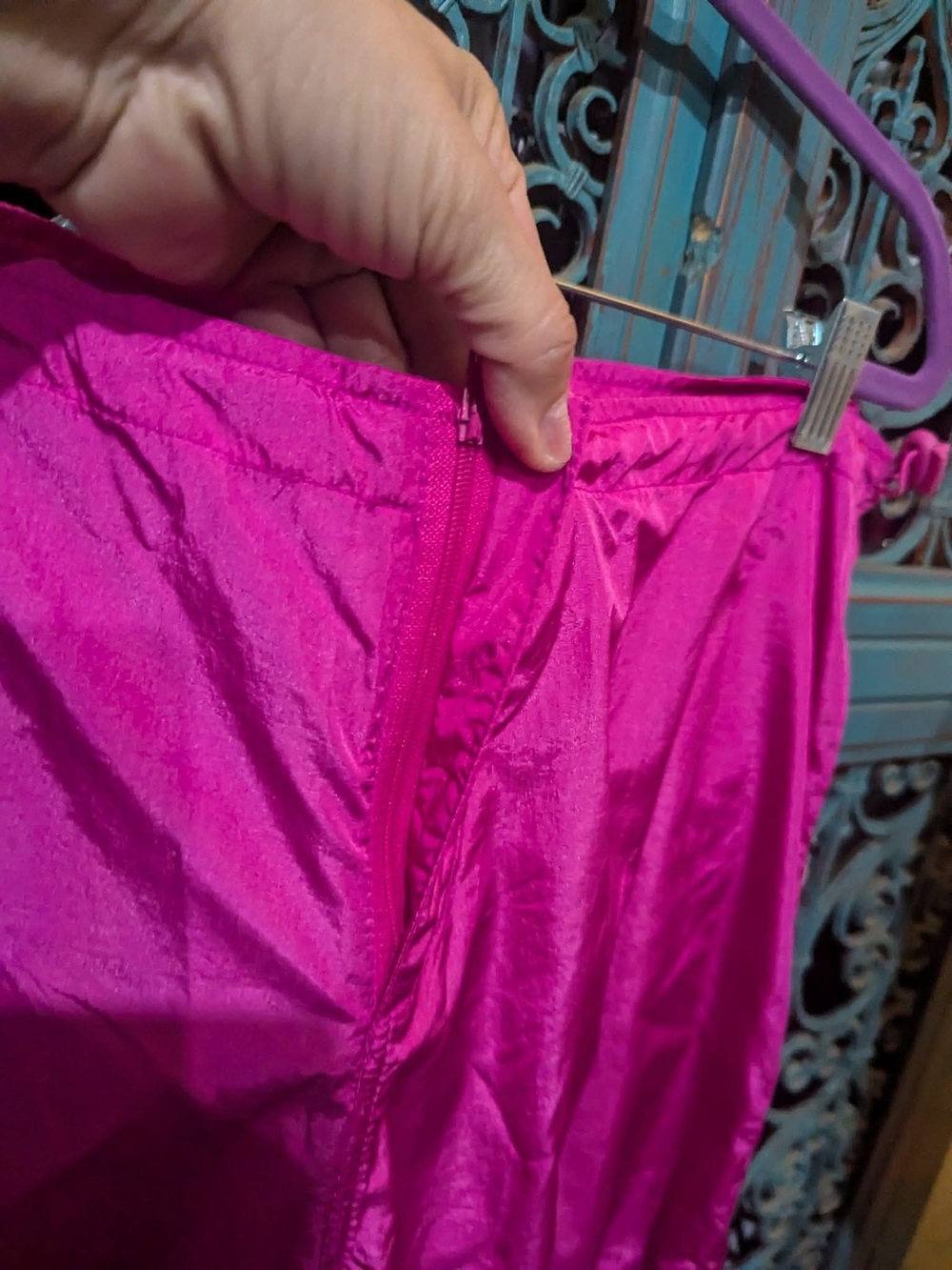 Women's Fuchsia Satin Pants